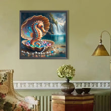 Load image into Gallery viewer, AB Diamond Painting - Full Round - shell pearl seahorse (40*40CM)

