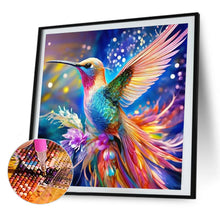 Load image into Gallery viewer, AB Diamond Painting - Full Round - floral hummingbird (40*40CM)
