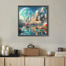 Load image into Gallery viewer, AB Diamond Painting - Full Round - Planet Lotus Castle (40*40CM)
