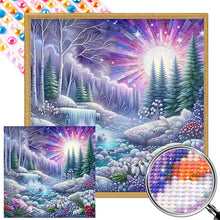 Load image into Gallery viewer, AB Diamond Painting - Full Round - flowers river sunshine (40*40CM)
