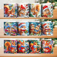 Load image into Gallery viewer, 12Pcs Christmas Special Shape Bird Diamond Drawing Card for Holiday Party Favors
