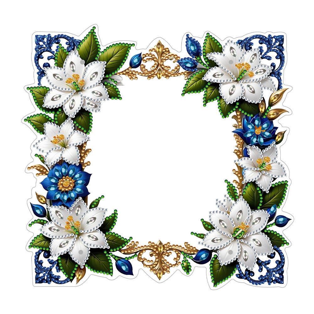 Special Shape Floral Table Top Diamond Painting Frame Kits for Home Office Decor