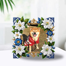 Load image into Gallery viewer, Special Shape Floral Table Top Diamond Painting Frame Kits for Home Office Decor
