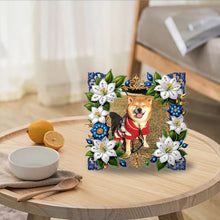 Load image into Gallery viewer, Special Shape Floral Table Top Diamond Painting Frame Kits for Home Office Decor

