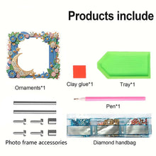 Load image into Gallery viewer, Special Shape Floral Table Top Diamond Painting Frame Kits for Home Office Decor
