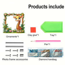 Load image into Gallery viewer, Special Shape Floral Table Top Diamond Painting Frame Kits for Home Office Decor
