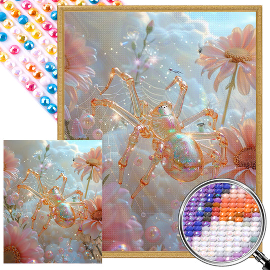 AB Diamond Painting - Full Round - Daisy orange spider (40*50CM)