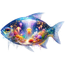 Load image into Gallery viewer, AB Diamond Painting - Full Round - Undersea jellyfish fish (40*60CM)

