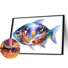 Load image into Gallery viewer, AB Diamond Painting - Full Round - Undersea jellyfish fish (40*60CM)
