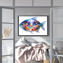 Load image into Gallery viewer, AB Diamond Painting - Full Round - Undersea jellyfish fish (40*60CM)
