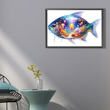 Load image into Gallery viewer, AB Diamond Painting - Full Round - Undersea jellyfish fish (40*60CM)
