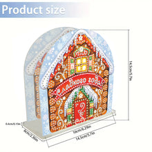 Load image into Gallery viewer, Acrylic Christmas Cookie House Diamond Painting Napkin Rack Decor for Art Crafts
