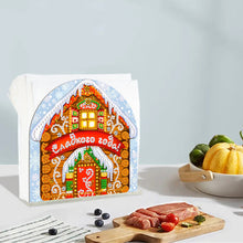Load image into Gallery viewer, Acrylic Christmas Cookie House Diamond Painting Napkin Rack Decor for Art Crafts
