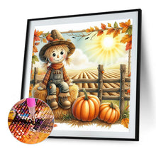 Load image into Gallery viewer, Diamond Painting - Full Round - Pumpkin, sunflower, scarecrow (40*40CM)

