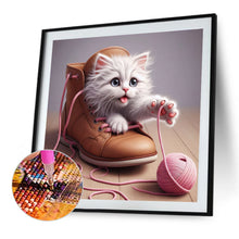 Load image into Gallery viewer, Diamond Painting - Full Round - Cat in the shoe (40*40CM)
