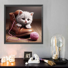 Load image into Gallery viewer, Diamond Painting - Full Round - Cat in the shoe (40*40CM)
