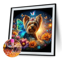 Load image into Gallery viewer, Diamond Painting - Full Round - Butterfly, flower, puppy (40*40CM)
