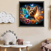 Load image into Gallery viewer, Diamond Painting - Full Round - Butterfly, flower, puppy (40*40CM)
