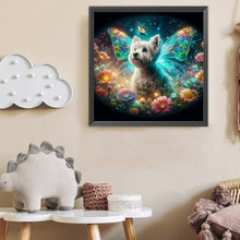 Load image into Gallery viewer, Diamond Painting - Full Round - Butterfly, flower, puppy (40*40CM)
