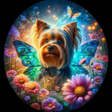 Load image into Gallery viewer, Diamond Painting - Full Round - Butterfly, flower, puppy (40*40CM)
