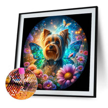 Load image into Gallery viewer, Diamond Painting - Full Round - Butterfly, flower, puppy (40*40CM)
