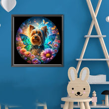 Load image into Gallery viewer, Diamond Painting - Full Round - Butterfly, flower, puppy (40*40CM)
