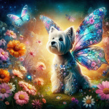 Load image into Gallery viewer, Diamond Painting - Full Round - Butterfly, flower, puppy (40*40CM)
