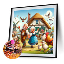 Load image into Gallery viewer, Diamond Painting - Full Round - Warm old couple (40*40CM)
