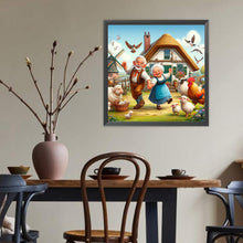 Load image into Gallery viewer, Diamond Painting - Full Round - Warm old couple (40*40CM)
