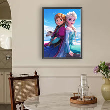 Load image into Gallery viewer, Diamond Painting - Full Round - Ice and snow sisters (30*40CM)
