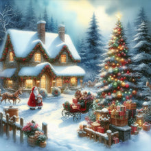 Load image into Gallery viewer, Diamond Painting - Full Round - Winter house (40*40CM)
