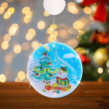 Load image into Gallery viewer, Double Sided Christmas Diamond Painting Battery Powered Chandelier for Home Room
