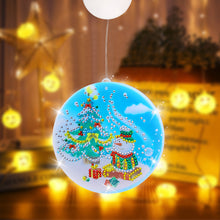 Load image into Gallery viewer, Double Sided Christmas Diamond Painting Battery Powered Chandelier for Home Room
