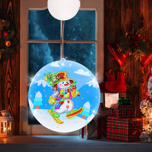 Load image into Gallery viewer, Double Sided Christmas Diamond Painting Battery Powered Chandelier for Home Room
