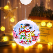 Load image into Gallery viewer, Double Sided Christmas Diamond Painting Battery Powered Chandelier for Home Room
