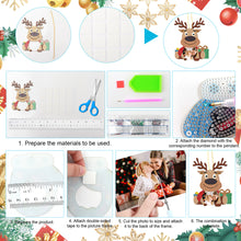 Load image into Gallery viewer, 10Pcs Christmas Diamond Painting Photo Frame Hanging Pendant Bedroom Table Decor
