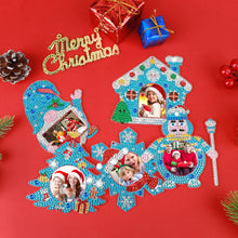 Load image into Gallery viewer, 10Pcs Christmas Diamond Painting Photo Frame Hanging Pendant Bedroom Table Decor
