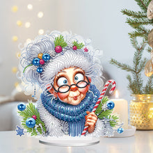 Load image into Gallery viewer, Christmas Grandma Diamond Painting Desktop Ornaments Kit for Adults Beginner (A)
