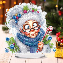 Load image into Gallery viewer, Christmas Grandma Diamond Painting Desktop Ornaments Kit for Adults Beginner (A)
