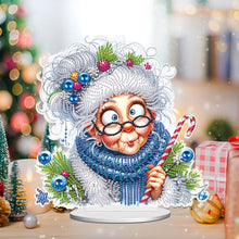 Load image into Gallery viewer, Christmas Grandma Diamond Painting Desktop Ornaments Kit for Adults Beginner (A)
