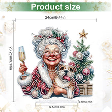Load image into Gallery viewer, Christmas Grandma Diamond Painting Desktop Ornaments Kit for Adults Beginner (C)
