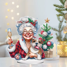 Load image into Gallery viewer, Christmas Grandma Diamond Painting Desktop Ornaments Kit for Adults Beginner (C)

