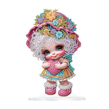 Load image into Gallery viewer, Cute Girl Diamond Painting Desktop Ornaments Kit for Home Office Decor (A)
