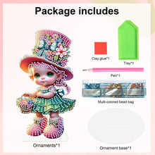 Load image into Gallery viewer, Cute Girl Diamond Painting Desktop Ornaments Kit for Home Office Decor (B)
