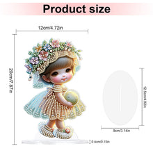 Load image into Gallery viewer, Cute Girl Diamond Painting Desktop Ornaments Kit for Home Office Decor (C)
