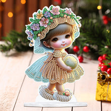 Load image into Gallery viewer, Cute Girl Diamond Painting Desktop Ornaments Kit for Home Office Decor (C)
