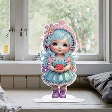 Load image into Gallery viewer, Cute Girl Diamond Painting Desktop Ornaments Kit for Home Office Decor (D)
