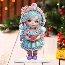 Load image into Gallery viewer, Cute Girl Diamond Painting Desktop Ornaments Kit for Home Office Decor (D)
