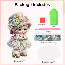 Load image into Gallery viewer, Cute Girl Diamond Painting Desktop Ornaments Kit for Home Office Decor (F)

