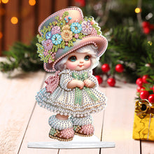 Load image into Gallery viewer, Cute Girl Diamond Painting Desktop Ornaments Kit for Home Office Decor (F)
